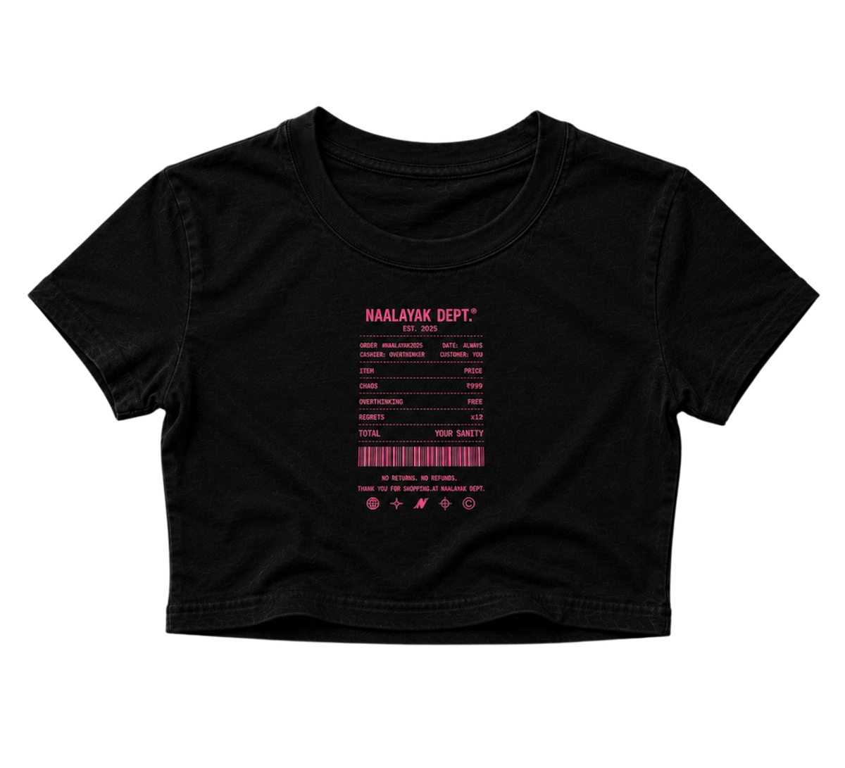 The Sanity Receipt Baby Tee