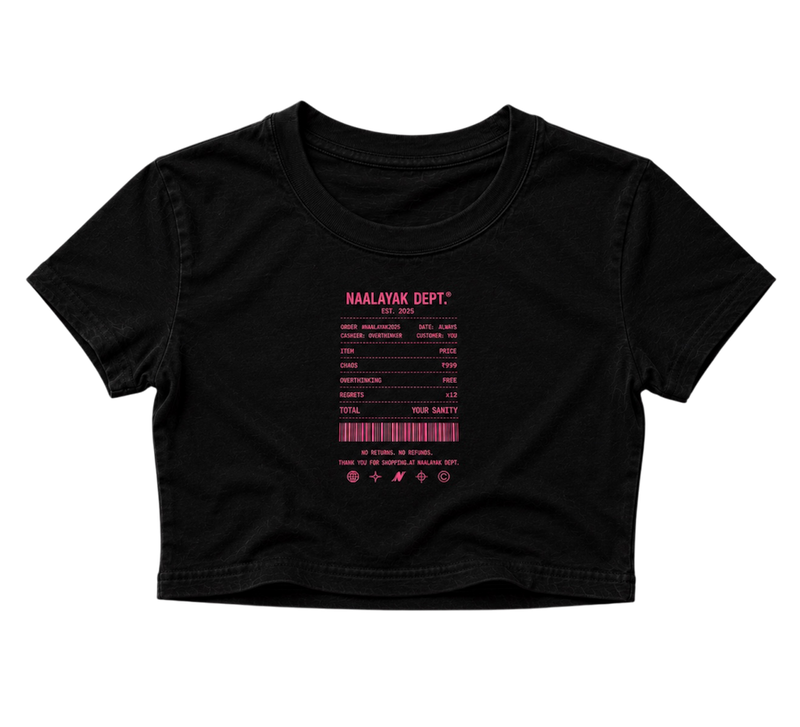The Sanity Receipt Baby Tee